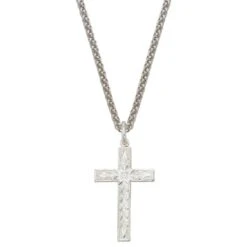 Montana Silversmiths Silver Engraved Cross Necklace