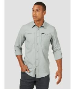 Wrangler Dark Forest ATG Outdoor Convertible Sleeve Men's Shirt