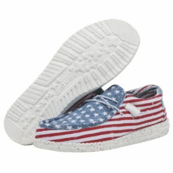 Hey Dude Men's Wally Patriotic Stars And Stripes