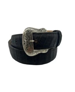 Tanner Mark Nicotine Caiman Belly Print Men's Belt