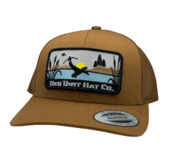 Red Dirt Hat Co Gold & Brown Ducks Patch Cap