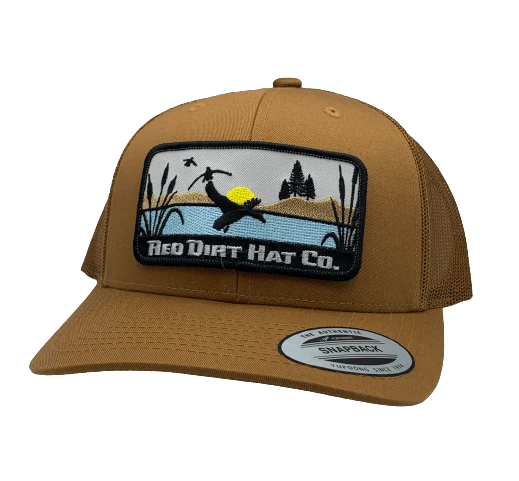 Red Dirt Hat Co Gold & Brown Ducks Patch Cap 1 Red Dirt Hat Co Gold & Brown Ducks Patch Cap