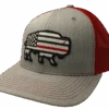 Red Dirt Hat Co Thin Red Line Buffalo Patch Cap