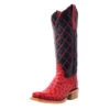 R.Watson Ladies' Red Rose Full Quill Ostrich Boots