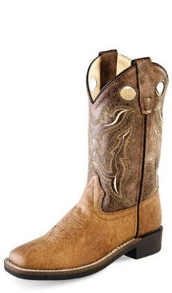 Old West Tan Vintage Children's Boot