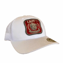 Lazy J Ranch Wear White & White 3.5" America's Best Cap