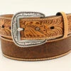 Ariat Croc Print Floral Tabs Men's Belt