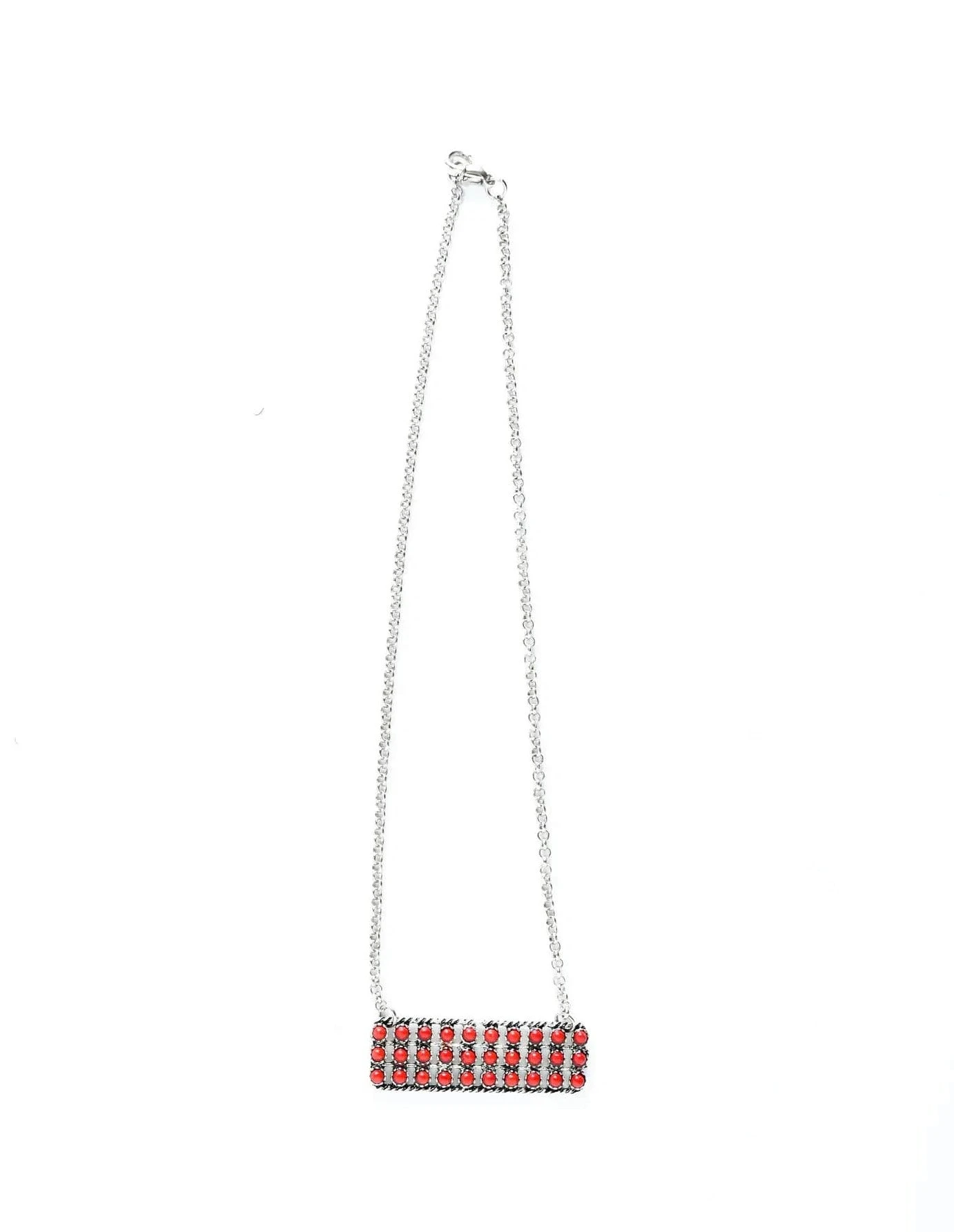 West & Co. Snake Eye Red Bar Necklace 1 West & Co. Snake Eye Red Bar Necklace