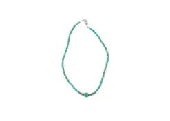West & Co. Dainty Green Beaded Necklace