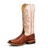 HorsePower Cognac Ostrich Print Men's Boot