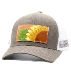 Sunflower Leather Patch Cap