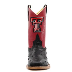 Anderson Bean Texas Tech Exclusive Black Full Quill Ostrich Print Children's Boot -Denim Clothing Store i ZVVtzB7 X2