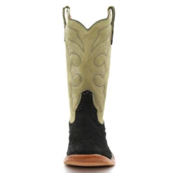 Rios Of Mercedes Exclusive Black Suede Full Quill Ostrich Men's Boot -Denim Clothing Store i n27Cd5s X2