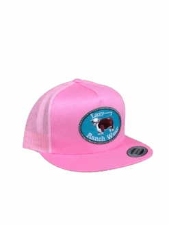 Lazy J Ranch Wear Pink & Pink 4" Original Patch Cap