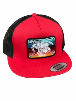 Lazy J Ranch Wear Red & Black 4" Serape Elevation Cap