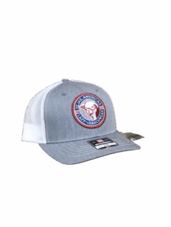 Lazy J Ranch Wear Youth Heather & White 3.5" Tejas Americas Patch Cap