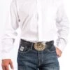 Cinch White Classic Fit Men's Shirt