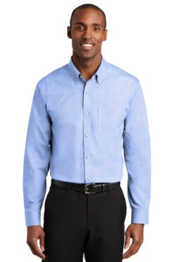 Red House Blue Pearl Nailhead Non-Iron Men's Shirt