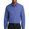 Red House Mediterranean Blue Nailhead Non-Iron Men's Shirt