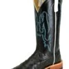 Anderson Bean Black Full Quill Ostrich Men's Boot