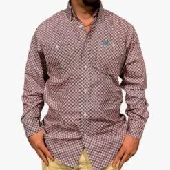 Whiskey Bent Men's Long Sleeve Button Down Shirt