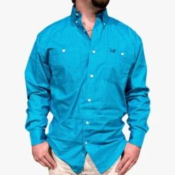 Whiskey Ranch Men's Long Sleeve Button Up