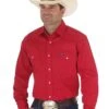 Wrangler Red Men's Work Shirt